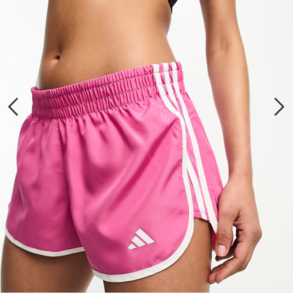 New ADIDAS Running Own The Run 3 inch M20 shorts in pink  J182S196